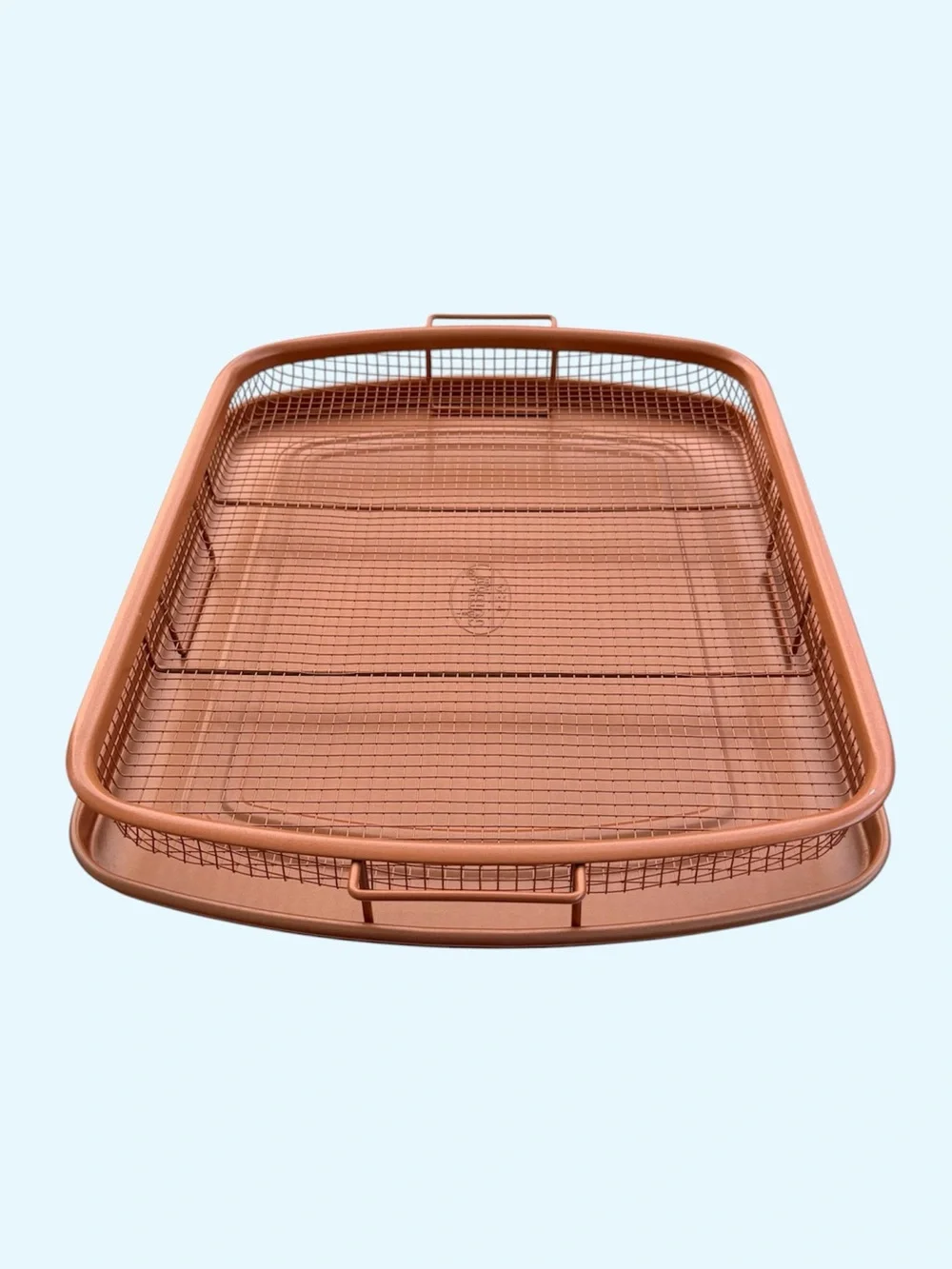 Gotham Steel Pro XL Nonstick Ceramic Copper Crisper Tray ~ 2-Piece Set